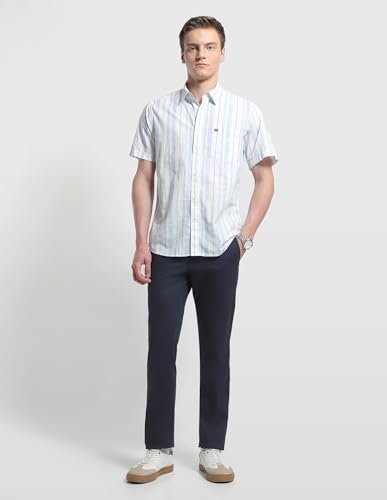 Arrow Sport Men's Vertical Striped Regular Fit Shirt