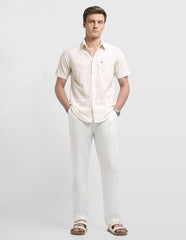 Arrow Sport men's floral printed casual shirt in sage and sun colors, with a button-up front and classic collar.