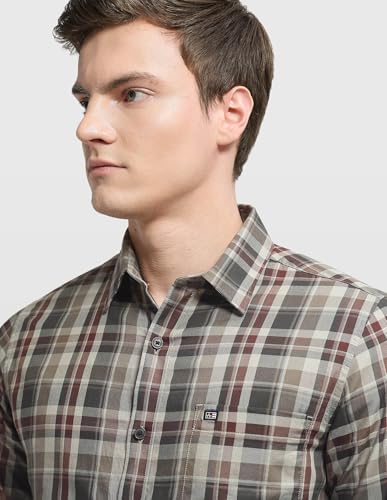 Arrow Sport Men's Aquarelle Drift Chelsea Slim Fit Shirt