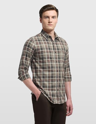 Arrow Sport Men's Aquarelle Drift Chelsea Slim Fit Shirt
