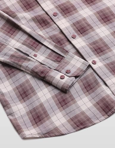 Arrow Sport Men's Chelsea Slim Fit Plaid Checked Sage & Sun Shirt