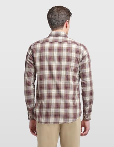 Arrow Sport Men's Chelsea Slim Fit Plaid Checked Sage & Sun Shirt