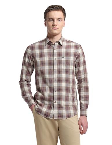 Arrow Sport Men's Chelsea Slim Fit Plaid Checked Sage & Sun Shirt