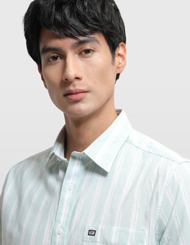 Arrow Sport Men's Aquarelle Drift Vertical Striped Shirt