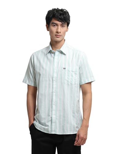 Arrow Sport Men's Aquarelle Drift Vertical Striped Shirt