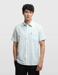 Arrow Sport Men's Aquarelle Drift Vertical Striped Shirt