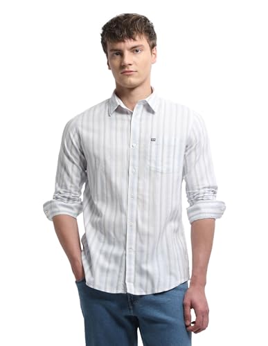 Arrow Sport Men's Chelsea Slim Fit Aquarelle Drift Shirt