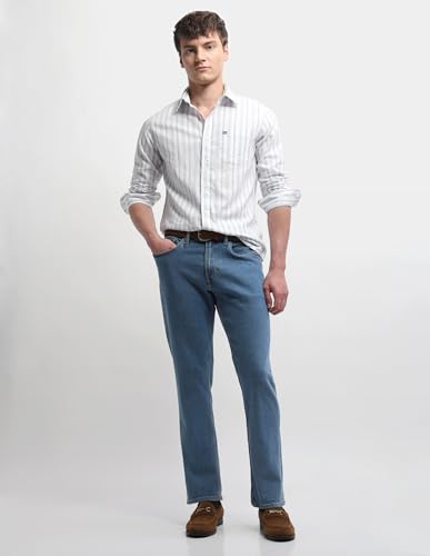 Arrow Sport Men's Chelsea Slim Fit Aquarelle Drift Shirt