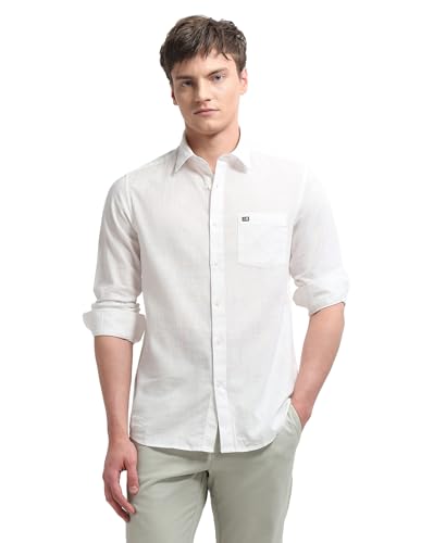 Arrow Sport men's Chelsea slim fit casual shirt in sage and sun colors, featuring a classic collar and button-front design.