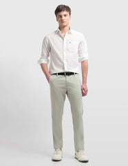 Arrow Sport men's Chelsea slim fit shirt in sage and sun colors, casual short-sleeve design with button-up front.