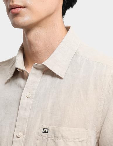 Arrow Sport Men's Sage & Sun Solid Regular Fit Shirt