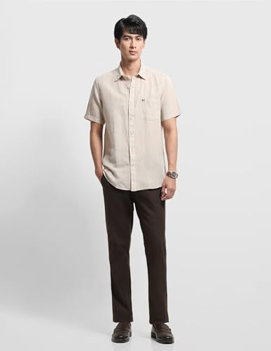 Arrow Sport Men's Sage & Sun Solid Regular Fit Shirt