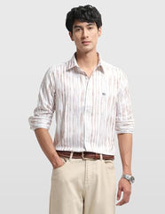 Arrow Sport Men's Sage & Sun Abstract Printed Shirt