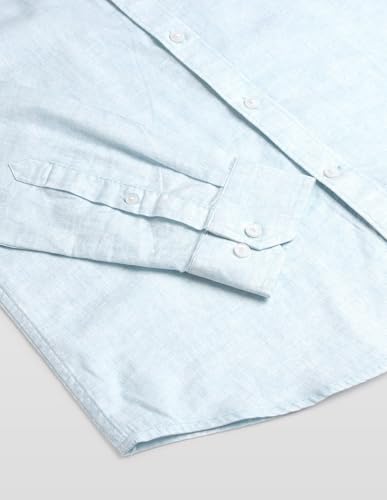 Arrow Sport men's sage and sun chelsea slim fit casual shirt with long sleeves and button front, made from comfortable fabric.