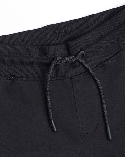 USPA Kids Boys Mid Rise Solid Joggers (UKTRK0381_Navy_6-7 Years)