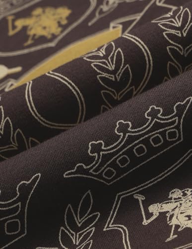USPA Kids Boys Graphic Brand Printed Regular Fit Polo Shirt (UKTSH2285_Dark Brown_2-3 Y)