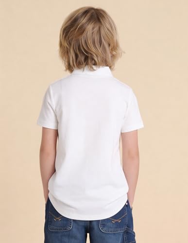 USPA Kids Boys Graphic Brand Embroidered Regular Fit T-Shirt (UKTSH2484_White_2-3 Y)