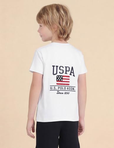 USPA Kids Boys Brand Embroidered Regular Fit T-Shirt