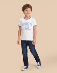 U.S. Polo Assn. Kids White Graphic Print Regular Fit Boys T-Shirt