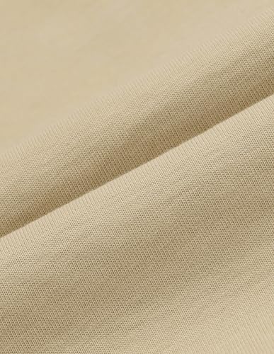 USPA Kids Boys Solid Oversized Fit T-Shirt (UKTSH2545_Beige_12-18 M)