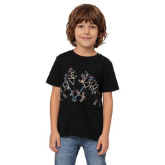 USPA Kids Boys Graphic Printed Regular Fit T-Shirt (UKTSH2668_Black_2-3 Y)