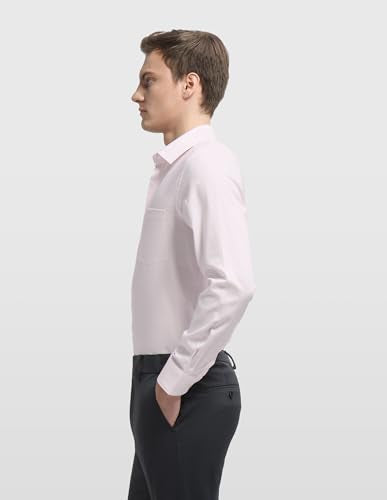 Arrow Men's Dobby Originals formal shirt, white with subtle textured pattern, long sleeves, classic collar, and button front.