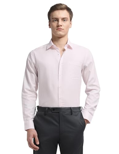 Arrow Men's Dobby Originals formal shirt, white with subtle textured pattern, long sleeves, classic collar, and button front.