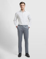 Arrow Men's Liberty Classic Fit Textured Iconic White Shirt