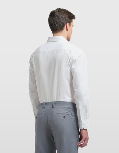 Arrow Men's Liberty Classic Fit Textured Iconic White Shirt