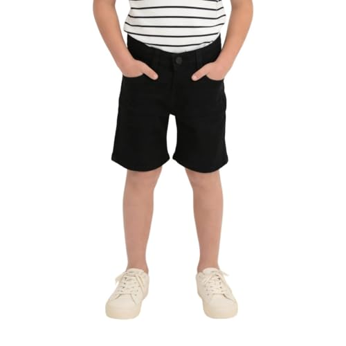 USPA Kids Boys Regular Fit Solid Shorts (UKSRT0575_Black_2-3 Years)