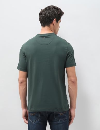 U.S. Polo Assn. Denim Co. men's olive slim fit graphic printed long sleeve T-shirt with brand logo design