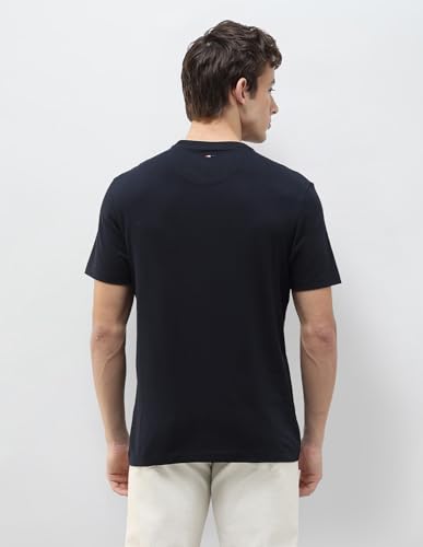 U.S. Polo Assn. Denim Co. Men's Graphic Brand Printed Slim Fit T-Shirt (UDTSH4025_Navy_XL)