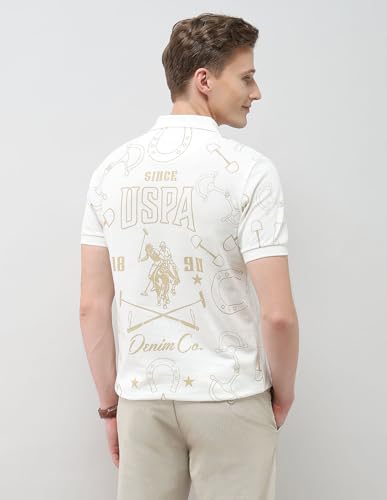 U.S. Polo Assn. Denim Co. Men's Graphic Motel On The Coast Polo Shirt