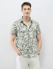 U.S. Polo Assn. Denim Co. Men's Tropical Printed Motel On The Coast Shirt