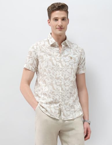 U.S. Polo Assn. Denim Co. Men's Floral Printed Motel On The Coast Shirt