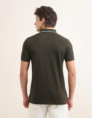 U.S.Polo Association Men's Sotogrande Brand Embroidered Polo Shirt (USTSH3438_Light Brown_3XL)