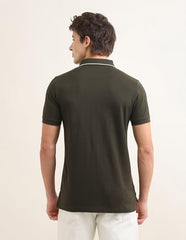 U.S.Polo Association Men's Sotogrande Brand Embroidered Polo Shirt (USTSH3438_Light Brown_3XL)