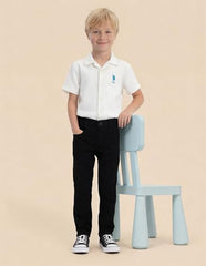 USPA Kids Boys Slim Fit Jeans (UKJEN813_Black_10-11 Years)