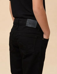 USPA Kids Boys Mid Rise Relaxed Fit Jeans (UKJEN859_Black_12 Months)