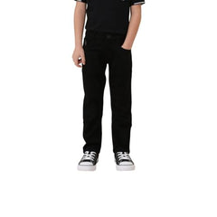 USPA Kids Boys Mid Rise Relaxed Fit Jeans (UKJEN859_Black_12 Months)