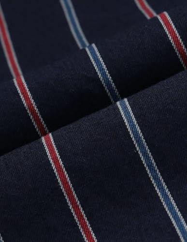 USPA Kids Boys Vertical Striped Twill Shirt (UKSHT1893_Indigo_2-3 Y)