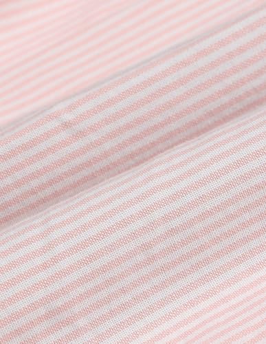 USPA Kids Boys Vertical Striped Oxford Shirt (UKSHT1931_Pink_6-7 Years)