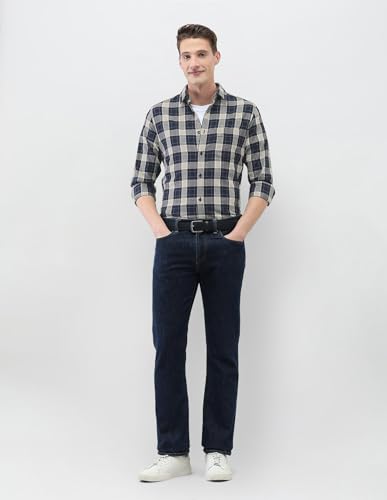 U.S.Polo Association men's New Port Marina regular fit casual shirt in a light color, shown on a hanger.