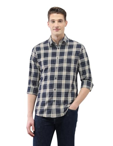 U.S.Polo Association men's New Port Marina casual regular fit shirt in light fabric, displayed on a hanger, front view image