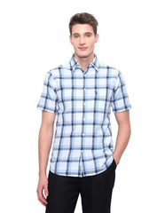 U.S.Polo Association Men's White Harbour Tartan Checked Shirt