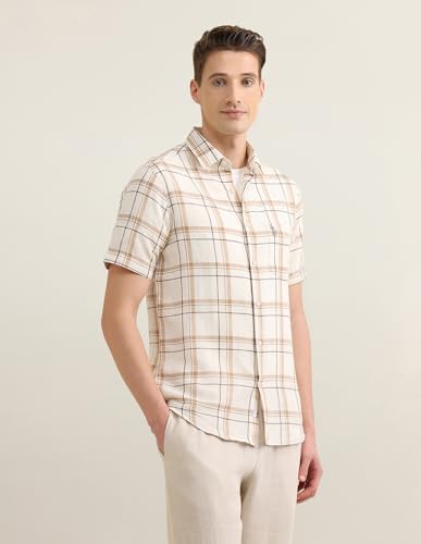 U.S.Polo Association Men's Windowpane Checked Sotogrande Shirt