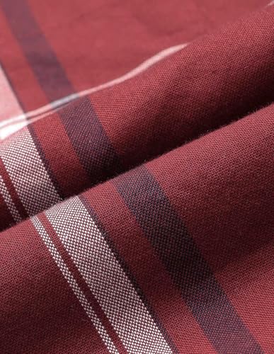 U.S.Polo men's windowpane checked New Port Marina casual shirt displayed on a hanger, featuring a classic pattern and button-down collar.