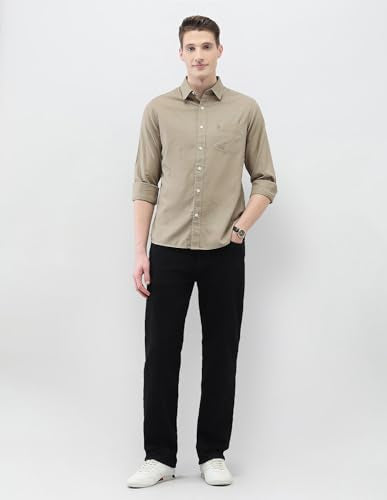 U.S.Polo Association men's New Port Marina regular fit casual shirt in light fabric, displayed on a hanger.