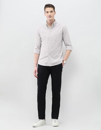 U.S.Polo Association men's Casa De Campo regular fit casual shirt, blue with button-down collar and chest pocket.