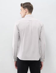 U.S.Polo men's Casa De Campo regular fit casual shirt in light fabric, shown in a neutral color with a classic collar and button front.